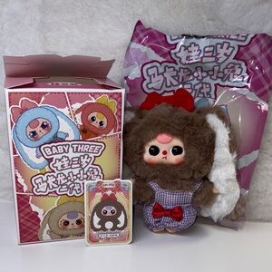 Baby Three Macaron Cute Bunny V2 Confirmed Clever Brown Bunny Plush